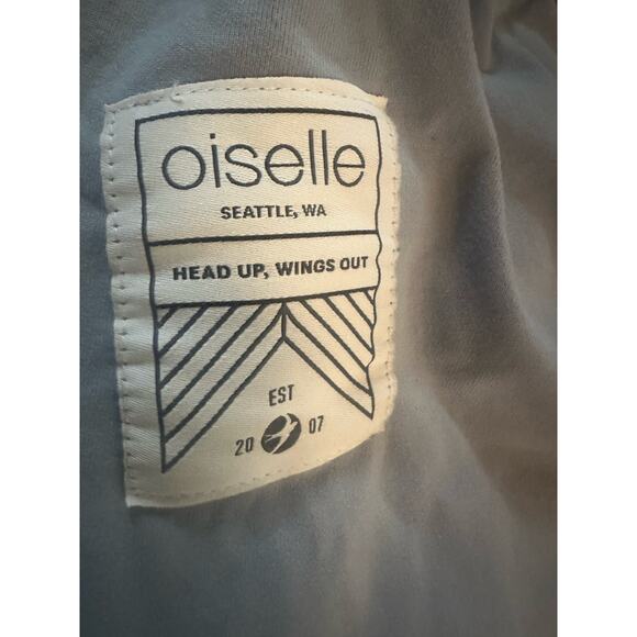 Women 4 Oiselle Light Blue Track Pants Jogger Sweatpants Ankle Zip Running - Picture 7 of 7